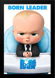 The Boss Baby 28x38 Large Black Wood Framed Movie Poster Art Print Walmart Com