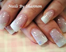 15 white glitter nail designs images