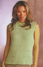 Free knitting pattern for a super easy beginner girls vest pattern in garter stitch. Free Knitting Pattern For Sleeveless Pullover Shell Sleeveless Top Pattern Free Knitting Knitting Patterns