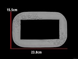Hobi Yardimcilari Polyester Objeler Ciftli Priz Cercevesi 15x23 Cm Polyester Obje Prizler Hobi