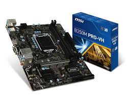 Msi B250m Pro Vh Socket Lga 1151 Gaming Motherboard Motherboard Msi Computer Processors