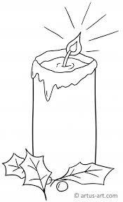 When we think of october holidays, most of us think of halloween. Candle Coloring Page Printable Coloring Page Artus Art