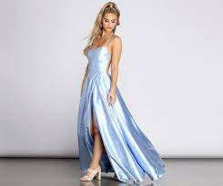 Anne Formal Lattice Satin Dress Windsor In 2021 Satin Dresses Dresses Cute Prom Dresses