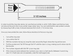 Ring Sizer Print Out Uk