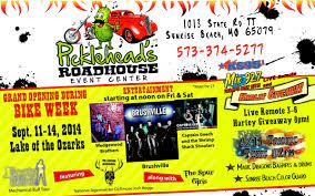 Pickleheads Roadhouse Lake Of The Ozarks Mo Grand Opening Sunrise Beach Bike Week