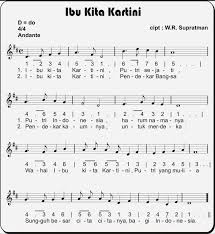 Lagu ibu kita kartini diciptakan wr soepratman ini memiliki makna yang mendalam, yakni mengenai perjuangan kartini terhadap wanitaread more. Apa Nada Dasar Dari Lagu Ibu Kita Kartini Apa Tanda Kromatis Yang Di Cuplikan Ibu Kita Kartini Brainly Co Id