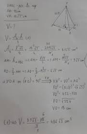 Să se calculeze lungimea apotemei și aria totală a piramidei. 1 Intr O Piramida Triunghiulara Regulata Latura Bazei Este De 18 Cm Si Muchia Laterala De 12 Radical Brainly Ro