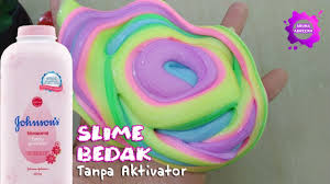 Cara Membuat Slime Bedak Youtube