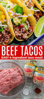 Beef Tacos Recipe Beef Tacos Recipes Ground Beef Tacos Beef Recipes