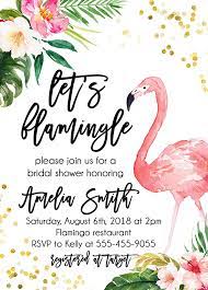Tropical Flamingo Bridal Shower Invitation Luau Bridal Shower Summer Bridal Shower Invitation Summer Bridal Showers