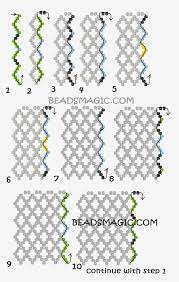 Thousands of beads & findings! Free Pattern For Beaded Necklace Chamomile Beads Magic Beaded Jewelry Patterns Jewelry Patterns Seed Bead Tutorial