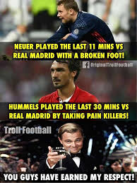 Massive Respect To Manuel Neuer Mats Hummels Football Jokes Funny Soccer Memes Soccer Memes