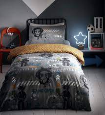 London, apr.15 ( ani ): Single Bed Reversible Glow In The Dark Duvet Cover Set For Teens And Kids Amazon De Kuche Haushalt