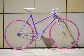 Singlespeed Rennrad Mbk Racing Super Sprint In Lila Pink 3 Zusammengebaut Von Www Ketten Liebe De Rennrad Singlespeeder Rad