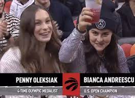 An incredible athlete and a total cutie pie, richmond hill, ont. Bianca Andreescu And Shapovalov S Former Girlfriend Penny Oleksiak Having Fun At Raptors Game Tennis Tonic News Predictions H2h Live Scores Stats