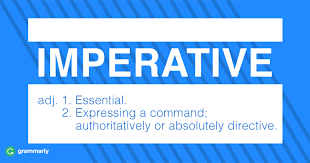 Basically, an imperative sentence tells you what to do and it is used to give a command, instruction, request, or advice. Imperative Meaning And Usage Grammarly Blog