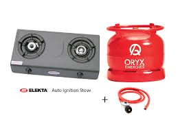 Elekta Auto Ignition Gas Stove With 6kg Oryx Gas Full Set Gas Stove Gas Stove