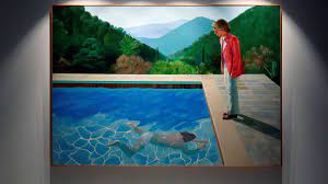 In november 2018, it sold for us$90.3 million, at that time the highest price ever paid at auction for a. David Hockney S Portrait Of An Artist Pool With Two Figures Fetches 90m In Record Setting Auction Abc News