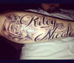 The Tattoo Den Is A Tattoo Studio Located In Huntingdon Health Coverup Of A Name On Right Fore Rose Tattoos For Men Forearm Name Tattoos Names Tattoos For Men
