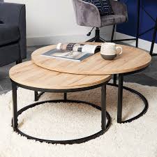 Shop for round coffee tables at cb2. Set Of 2 Marseille Round Coffee Tables