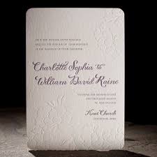 Chapman Smock Letterpress Wedding Invitations Embossed Wedding Invitations Letterpress Wedding