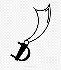 Coloring pages of video games characters. Pirate Sword Coloring Page Hd Png Download 560x888 6221229 Pngfind