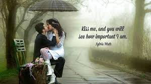 We hold each other, pressing tighter and harder together. Romantic Kiss Wallpapers With Quotes Wallpaper Cave