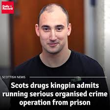 This is Christopher Smith. He is a criminal mastermind who has admitted  running a major operation from his prison cell to distribute Class A drugs  in Scotland. Christopher was caught after detectives