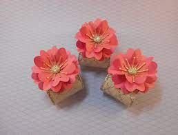 Coral Napkin Rings Table Decor Handmade Paper Flower Napkin Etsy Handmade Flowers Paper Paper Flowers Handmade Napkins