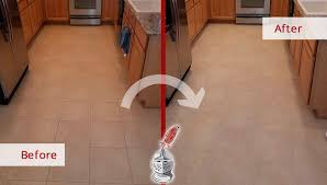 How do you make grout cleaner? Our Team Of Tile And Grout Cleaners Restored This Kitchen Floor In Tucson Az With An Amazing Cleaning And Sealing Service