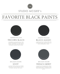 The 5 Best Black Paint Colors Studio Mcgee Black Paint Color Paint Colors Black Interior Doors