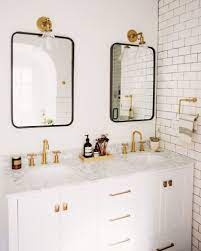 Made to adapt to any bathroom environment, this durable brass piece makes a statement while being easy to use and install. Mixing Metal Finishes In The Bathroom Centsational Style