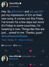 Pode alterar (as suas preferências de cookies); Chris D Elia S Eminem Impression Will Be A Feature On Homicide Logic 301