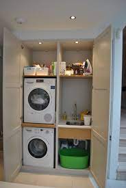 There're lots of ways you can use a utility space; Storage Space Lavanderia Ao Ar Livre Armazenamento Na Lavanderia Design De Lavanderia