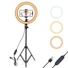 2020 Led Ring Light 10 With Tripod Stand Phone Holder For Youtube Video Desktop Camera Led Ring Light For Streaming Makeup From Hebe377 15 08 Dhgate Com