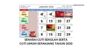 Berikut dikongsikan maklumat berkaitan jadual cuti umum pahang tahun 2020 yang meliputi hari kelepasan am, tarikh dan hari ◾tahun baru 2019 1 jan selasa ◾hari thaipusam 21 jan isnin ◾tahun baru cina 5/6 feb selasa/rabu ◾hari pekerja 1 mei rabu ◾hari wesak 19 mei ahad ◾. Senarai Cuti Umum Terpanjang Cuti Sekolah Sepanjang Tahun 2020 Edu Bestari