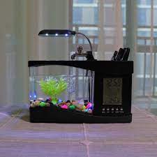 Import quality fish tank desk supplied by experienced manufacturers at global sources. China Mini Usb Lcd Desktop Lamp Fish Tank Aquarium Led Clock With 6 Modes Of Tranquil Nature Sounds China Fish Tank And Aquarium Price