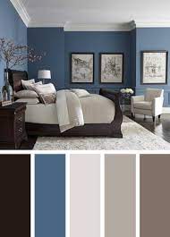 Blue Walls Dark Floors Bright Neutrals Best Bedroom Colors Master Bedroom Colors Beautiful Bedroom Colors