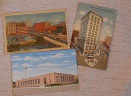 Lot Of 3 1950s Era Michigan Post Cards Bank Grand Rapids Post Office In Kalamazoo Pearl St Bridge Grand Rapids By Mendozamvi Post Cards Kalamazoo Michigan