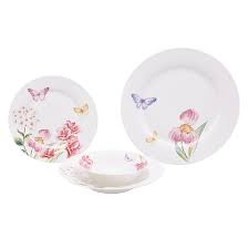 6 adet yemek tabağı 6 adet servis tabağı 6 adet pasta tabağı 6 adet kase. Karaca Divine 24 Parca Yemek Takimi Karaca