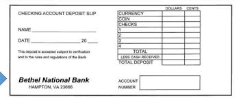 Deposit slips vary from bank to bank. Fill Out The Bank Deposit Slip Given The Following Chegg Com