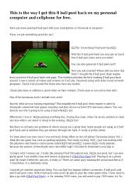 Play online pool alone or against the world. This Is The Way I Got This 8 Ball Pool Hack On My Personal Computer A