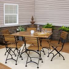 When used for picnics the folding picnic table makes for easy setup and fits in the boot of most cars. Sunnydaze Essential European Chestnut Wood 7 Piece Folding Table And Chairs Set Modern Indoor Outdoor Dining Table Set Ideal For The Patio Front Porch And Backyard Walmart Com Walmart Com