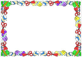 Back To School Themed Lined Paper And Pageborders Clip Art Borders Borders For Paper Printable Border