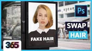 My solution to cropping short hair in photoshop. Swap Hair Photoshop Cc Tutorial 303 365 Youtube