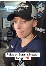 Paige Bueckers Talks about Sarah Strong