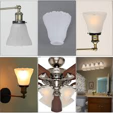 Safavieh schonbek sea gull lighting signature design by ashley southern enterprises stiffel tadpoles the lakeside collection threshold threshold designed. Buy Frosted Glass Lamp Shade Replacement With 2 Opening For Ceiling Fan Light Pendant Lighting Chandelier 3 Pack A00054 Online In Turkey B08x9mmp6m