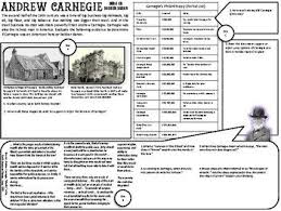 Andrew Carnegie Graphic Organizer Social Studies Andrew