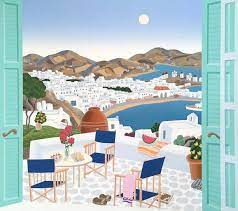 Along with thomas mcknight art, you'll find hundreds of other fine art pieces for sale at doubletake gallery. Mykonos Terrace By Thomas Mcknight 1993 Print Artsper 922839