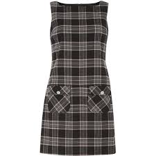 Dorothy Perkins Black And Pink Check Pinny Dress Pinny Dress Checkered Dress Clothes Design